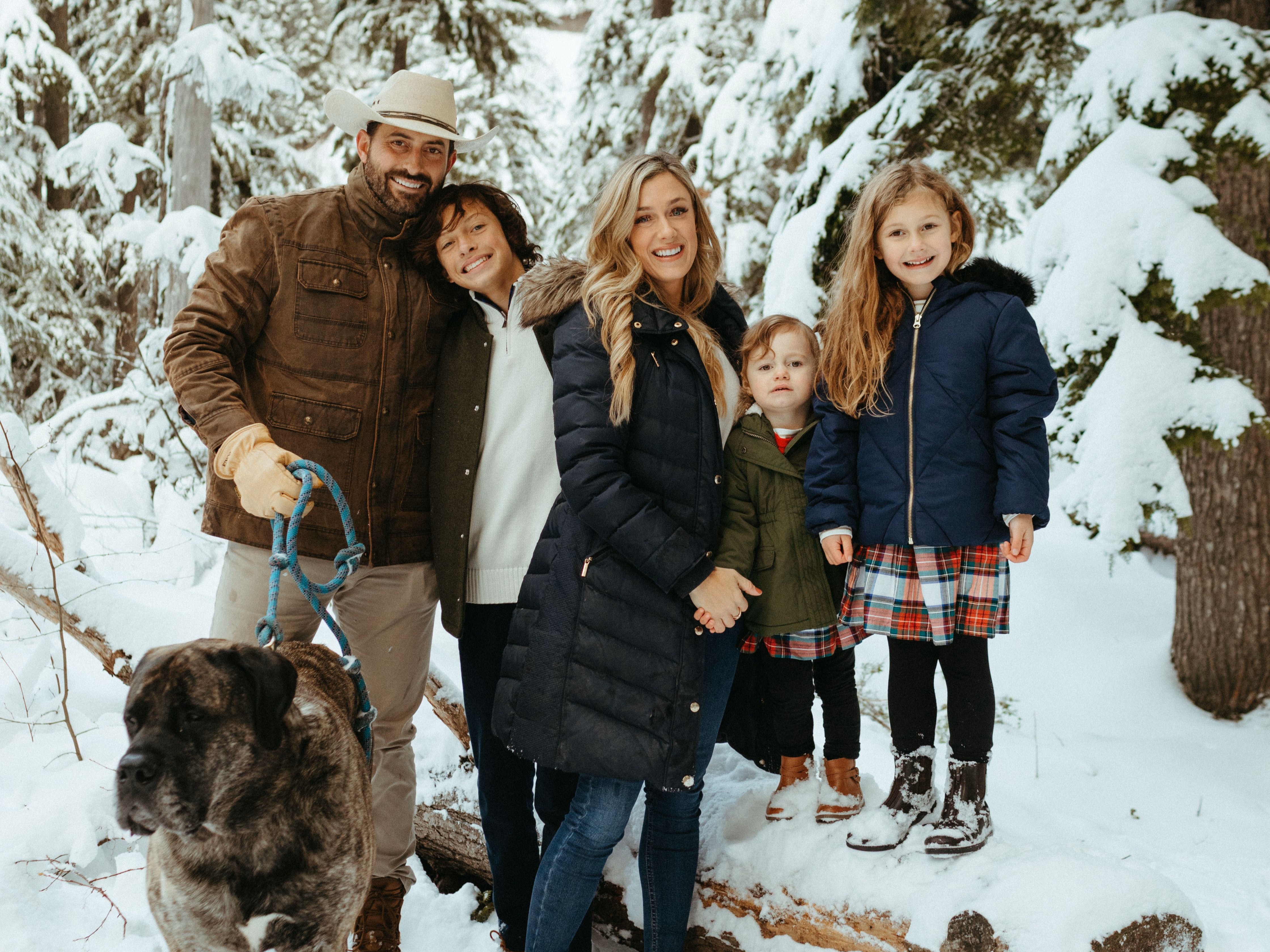 Byrd Land Co. team and family with dog